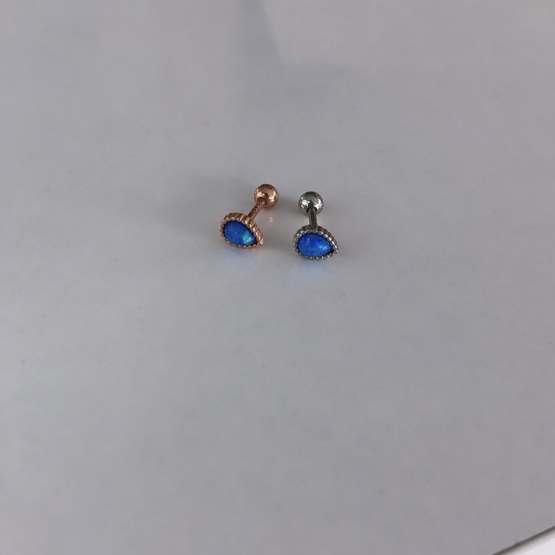 Piercing Küpe opal
