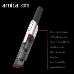 Arnica Sofa Şarjlı El Süpürgesi Black-Silver