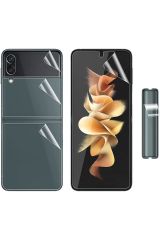 Samsung Z Flip 5 ile Uyumlu Ön & Arka Full Body Esnek Nano Çizilmez Ekran Koruyucu