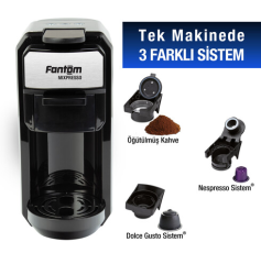 FANTOM MIXPRESSO KS 1450 MISSCOFFEE HEDİYELİ KAHVE MAKİNESİ