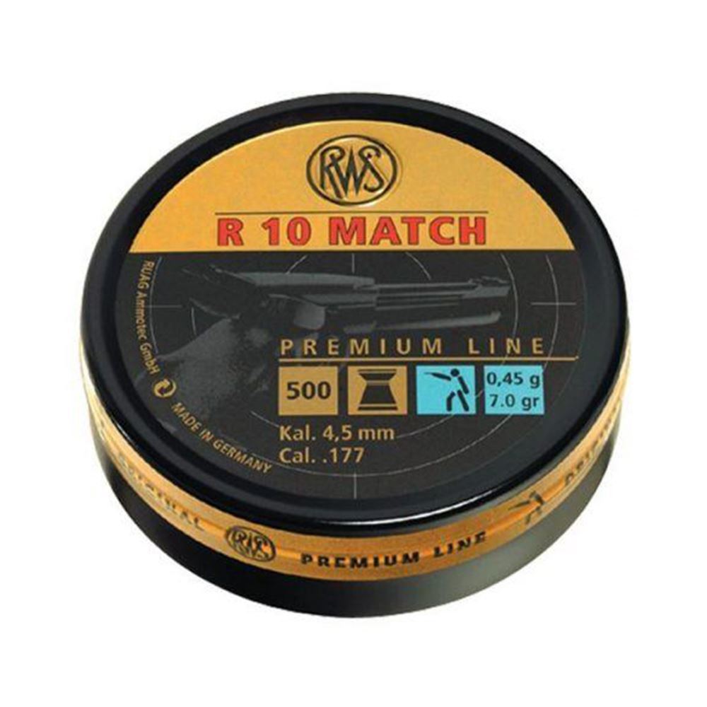 RWS R10 MATCH HV 4,5 MM 0,45 GR HAVALI TÜFEK SAÇMASI