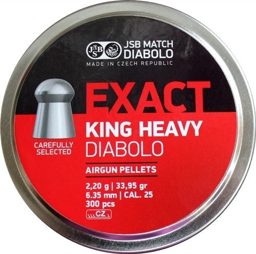 JSB EXACT KING HEAVY 33.95 GR. 6.35 MM PELLET