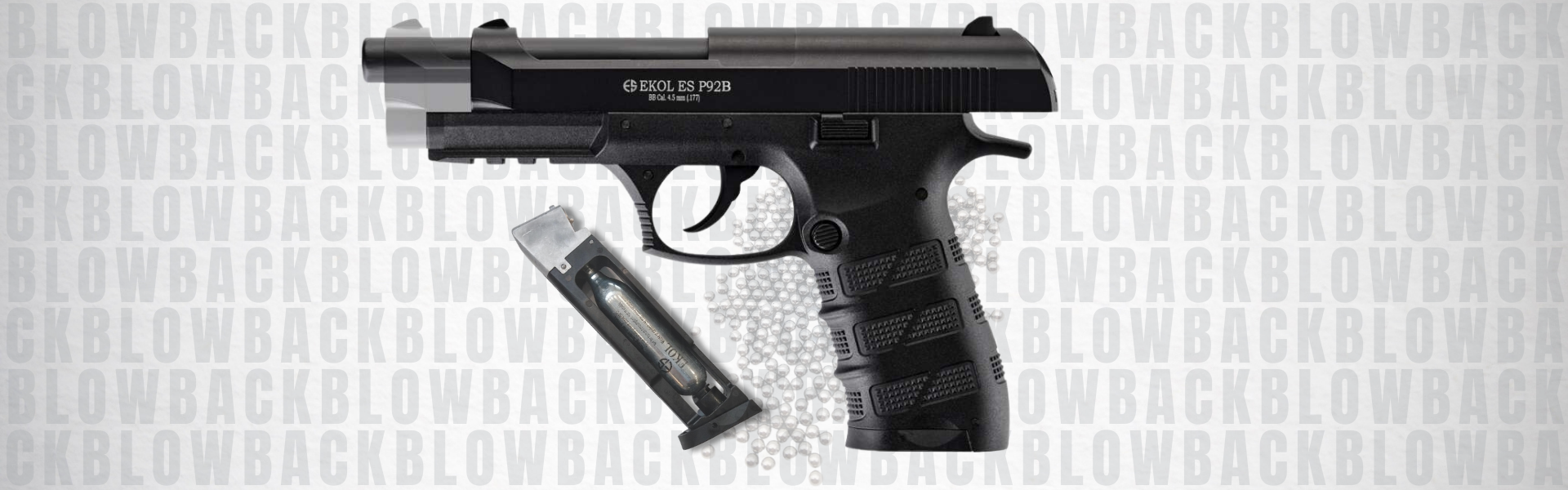 Ekol Es P92B Blowback Siyah Havalı Tabanca