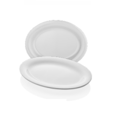 Kırılmaz Oval Tabak Soft 34 cm