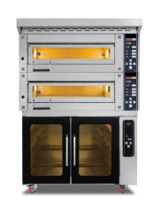 Taş Tabanlı 2 Katlı Fırın 84x84 cm Elektrik Isıtmalı Mayalandırmalı