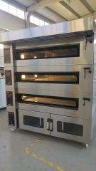 Baklava Ekmek Fırını Taş Tabanlı 126x92 cm Dijital 3 Katlı Elektrikli Kombine Set
