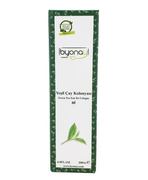 Yeşil Çay Kolonyası 200 ml Pet (Yeşil)