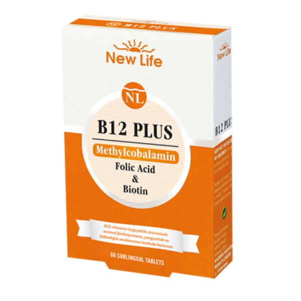 New Life B12 Plus B12 Vitamini 60 Dilaltı Tablet