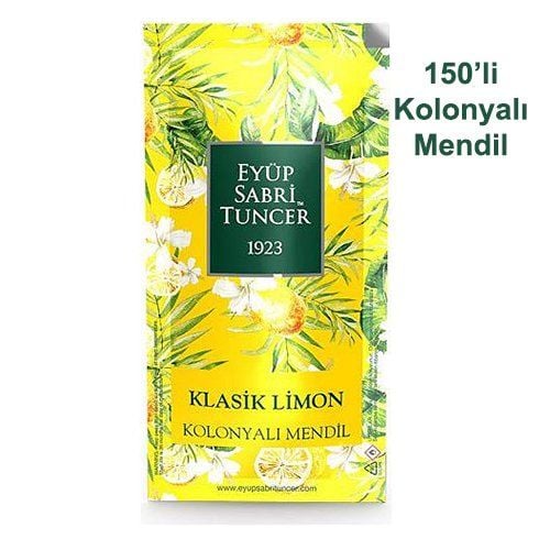 Eyüp Sabri Tuncer Kolonyalı Mendil Klasik Limon 150 Adet