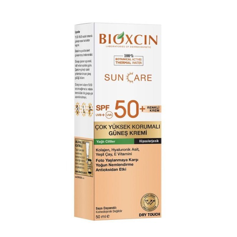 Bioxcin Sun Care Yağlı Ciltler için Renkli Güneş Kremi Spf 50+ 50 ml