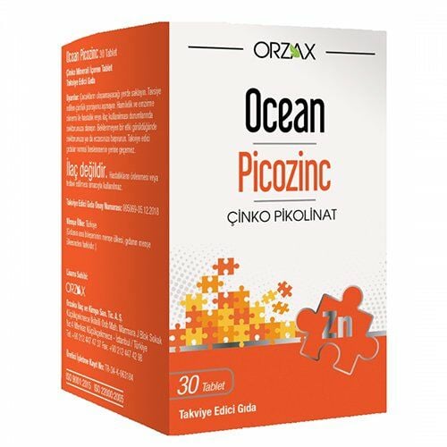 Ocean Picozinc Zinc Çinko Pikolinat 30 Tablet