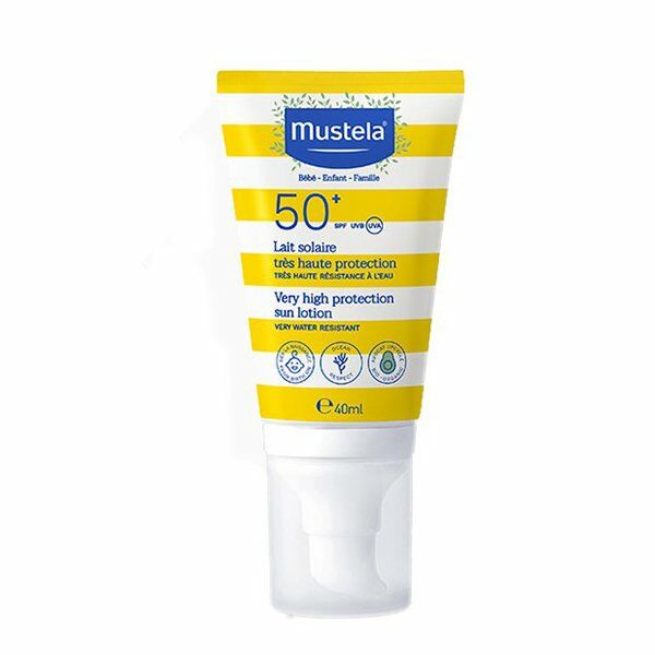 Mustela Güneş Sütü SPF 50 Yüz için 40 ml