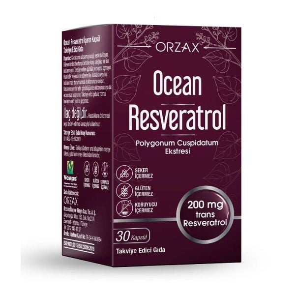 Ocean Resveratrol 200 mg 30 Kapsül