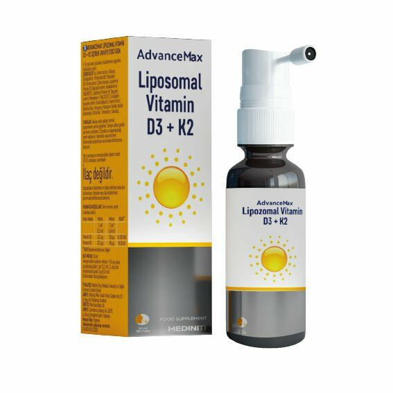 AdvanceMax Lipozomal D3+K2 Sprey 30 ml