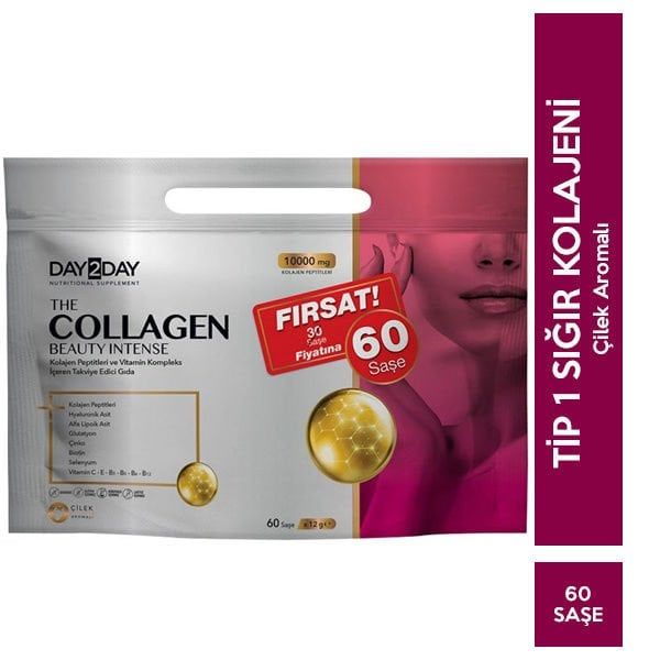 Day 2 Day The Collagen Beauty Intense Çilek Aromalı 60 Saşe