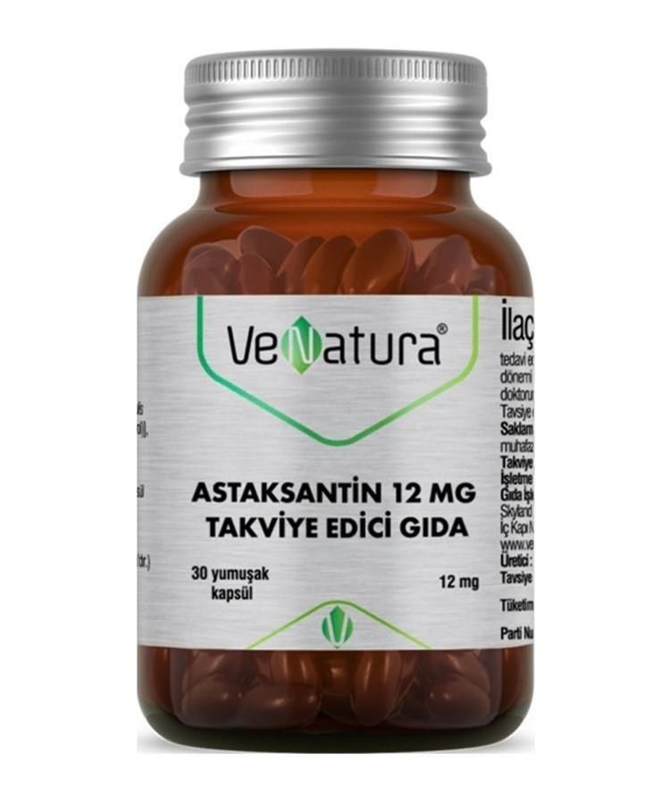 Venatura Astaksantin 12mg 30 Yumuşak Kapsül