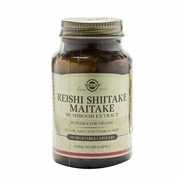 Solgar Reishi Shiitake Maitake Mushroom Extract 50 Kapsül