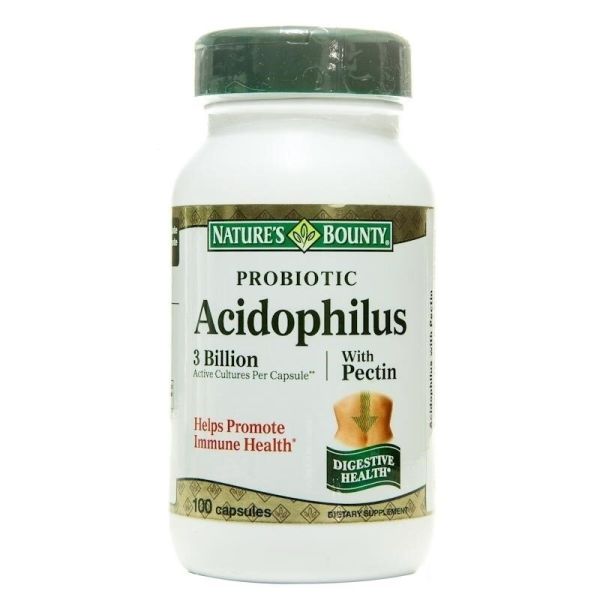 Nature's Bounty Probiotic Acidophilus With Pectin 100 Kapsül