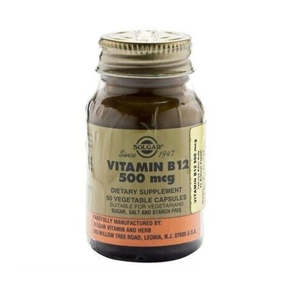 Solgar Vitamin B12 500 mcg 50 Kapsül