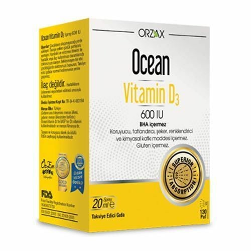 Ocean Vitamin D3 600 IU Sprey 20 ml