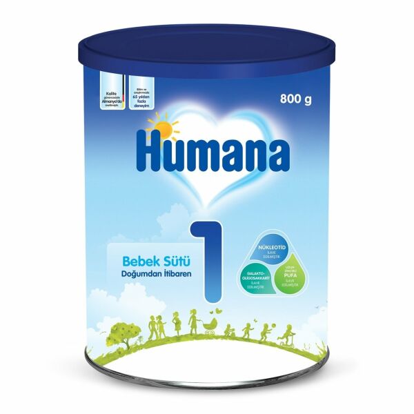 Humana 1 Bebek Sütü 800 gr. Metal Kutu