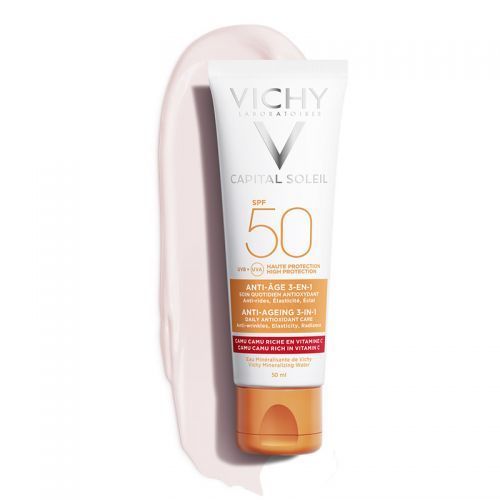 Vichy Capital Soleil Anti-Aging SPF50 50ml Yaşlanma Karşıtı YENİ