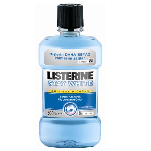 Listerine Stay White Ağız Bakım Ürünü Serinletici Nane 500 ml