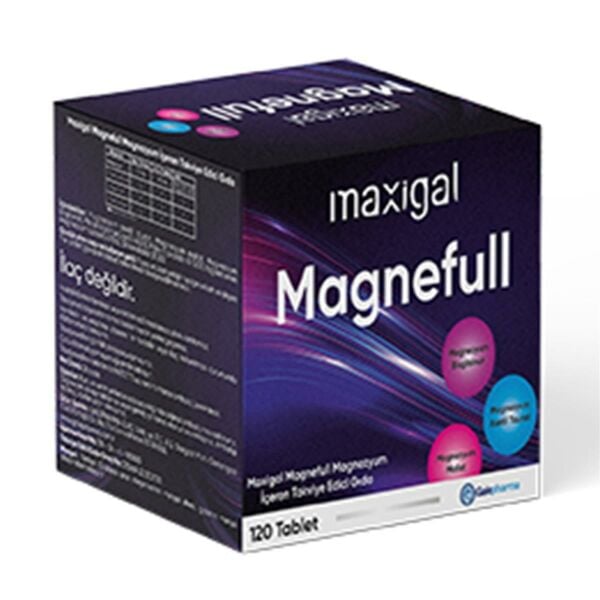 Maxigal Magnefull Magnezyum 120 Tablet