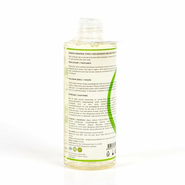 Nonsive Shampoo Type3 Yağlı ve Hassas Saçlara Özel Şampuan 250 ml