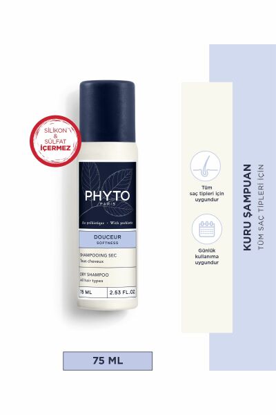 Phyto Softness Dry Shampoo Tüm Saç Tipleri Için Kuru Şampuan 75 ml