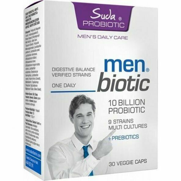 Suda Vitamin Probiotic Men Biotic 30 Veggie Kapsül