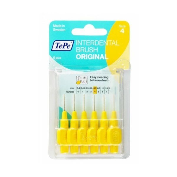 Tepe Interdantal Brush Diş Arası Fırçası 0.7 mm Sarı Blister 6 lı