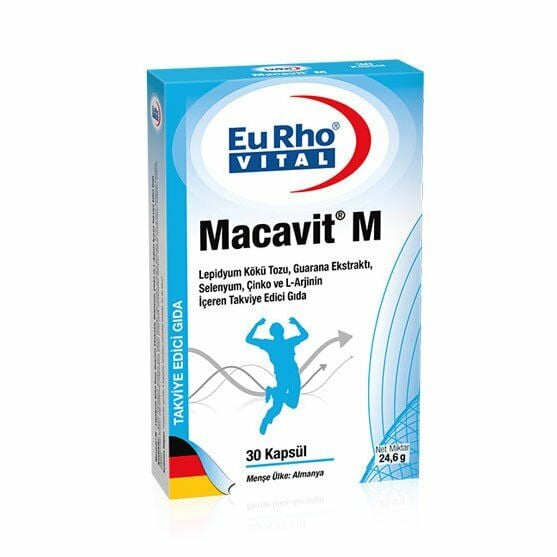 EuRho Vital Macavit M Takviye Edici Gıda 30 Kapsül