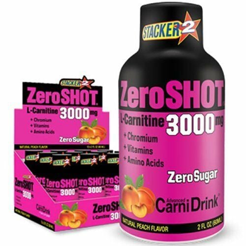 ZeroSHOT L-Carnitine 3000mg Şeftali 12 li