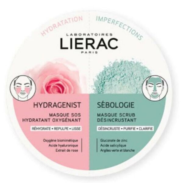 Lierac Hydragenist & Sebologie Duo Mask 2x6 ml