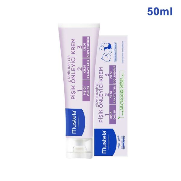 Mustela Vitamin Barrier 1-2-3 Cream 50 ml Pişik Kremi Tekli