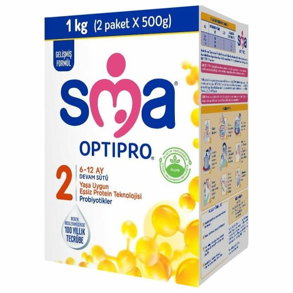 SMA Optipro 2 Probiyotik Bebek Sütü 1000 gr 6-12 Ay