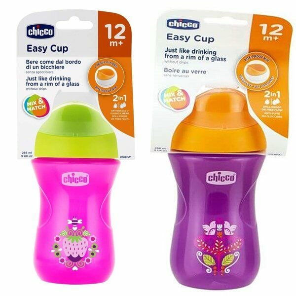 Chicco Easy Cup Bardak İleri Seviye 12m+ 266ml Kız