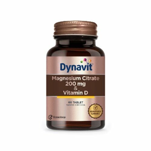 Dynavit Magnesium Citrate 200mg & Vitamin D 60 Tablet