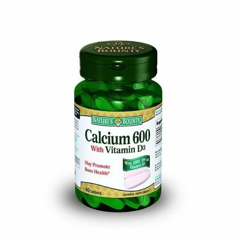 Nature's Bounty Calcium 600 With Vitamin D3 60 Tablet