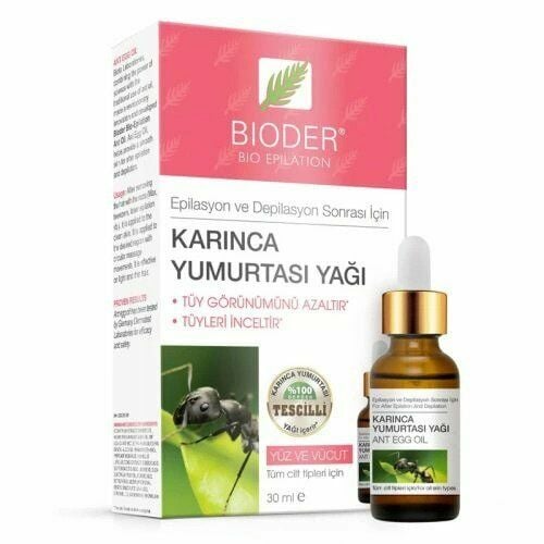 Bioder Bio Epilation Tüy Azaltıcı Karınca Yumurtası Yağı 30 ml