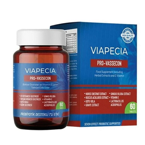 Viapecia Pro-Vassecon Takviye Edici Gıda 60 Tablet