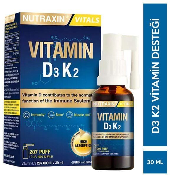 Nutraxin Vitamin D3K2 Sprey 30 ml