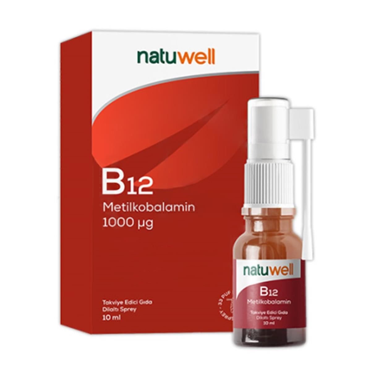 Natuwell Vitamin B12 Metilkobalamin Sprey 10ml