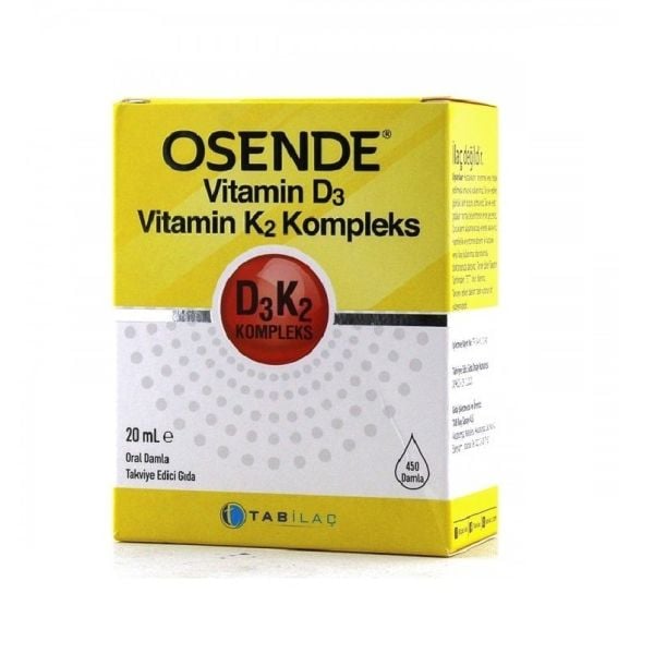 Osende Vitamin D3K2 Kompleks Damla 20 ml