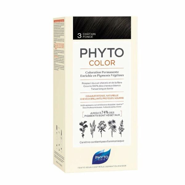 Phyto Color 3 Saç Boyası - Koyu Kestane (Yeni Formül)
