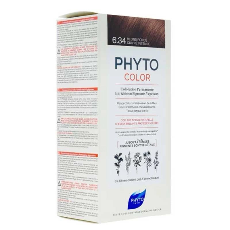 Phyto Color 6.34 Saç Boyası - Koyu Kumral Dore Bakır (Yeni Formül)