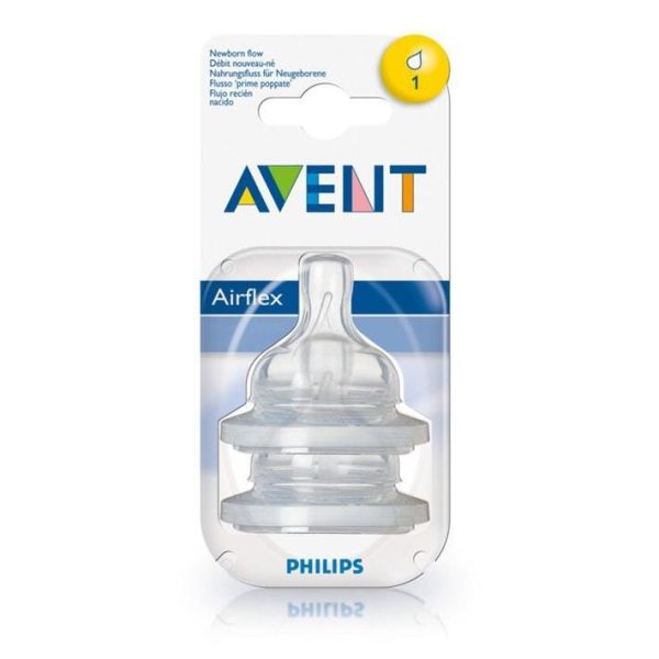 Avent Biberon Emziği No:1 2li / Yenidoğan Silikon 0m+ Scf631/27