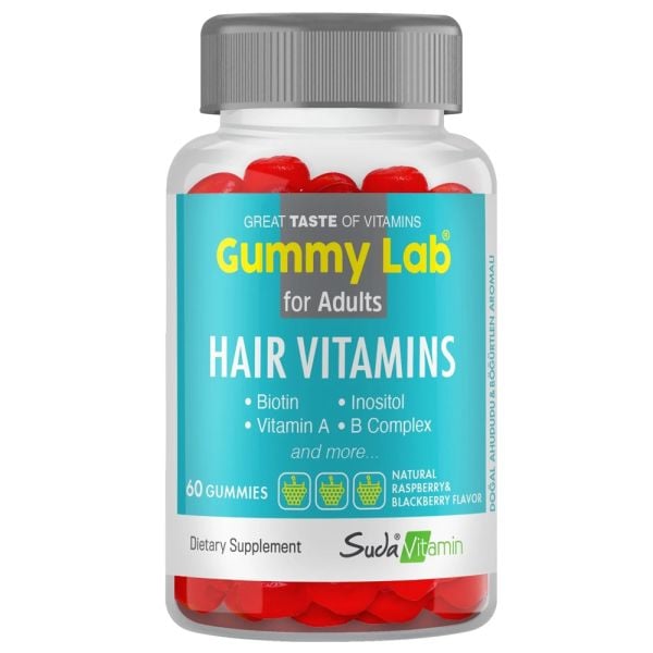 Gummy Lab Hair Vitamins Yetişkinler İçin 60 Gummies