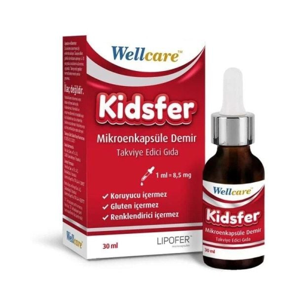 Wellcare Kidsfer Mikroenkapsüle Demir Damla 30 ML